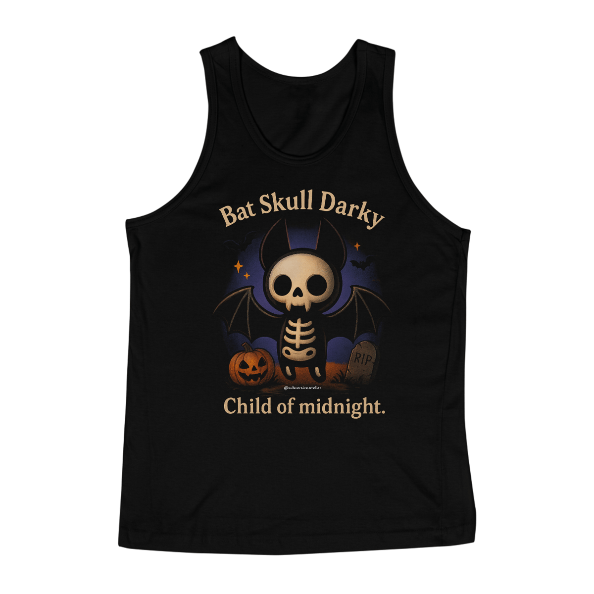Nome do produto: Regata Bat Skull Darky