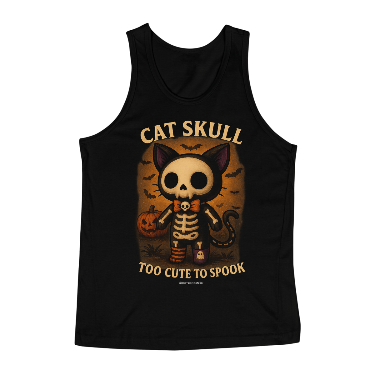 Nome do produto: Regata Cat Skull