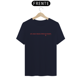 Nome do produto Camiseta - Café, Cavalo e Mulher...