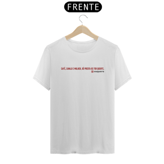 Nome do produto Camiseta - Café, Cavalo e Mulher...