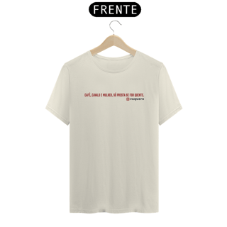 Nome do produto Camiseta - Café, Cavalo e Mulher...