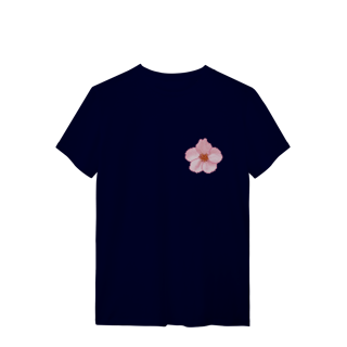Nome do produto Camiseta Premium Frente e Verso - Flor e Árvore de Cerejeira