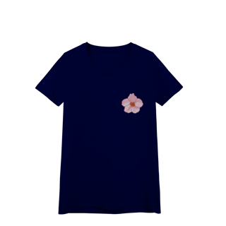 Nome do produto Camiseta Baby Long Premium Frente e Verso - Flor e Árvore de Cerejeira