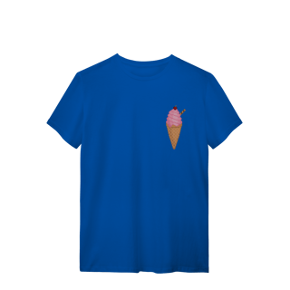 Nome do produto Camiseta Premium - Sorvete de Morango