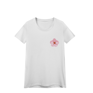Nome do produto Camiseta Baby Long Premium Frente e Verso - Flor e Árvore de Cerejeira