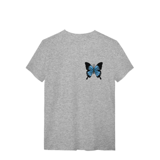 Nome do produto Camiseta Premium - Borboleta Azul