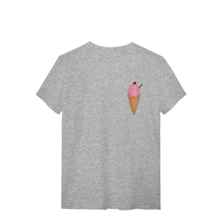 Nome do produto Camiseta Premium - Sorvete de Morango