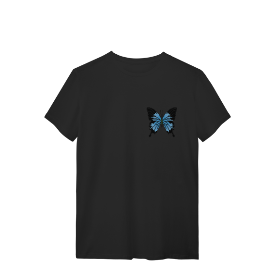 Camiseta Premium - Borboleta Azul