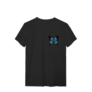 Camiseta Premium Frente e Verso - Borboleta e Noite Estrelada