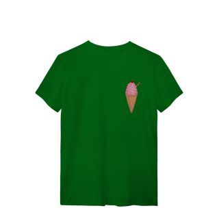 Nome do produto Camiseta Premium - Sorvete de Morango