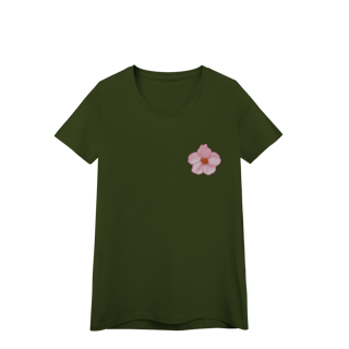 Nome do produto Camiseta Baby Long Premium Frente e Verso - Flor e Árvore de Cerejeira