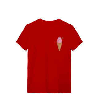 Nome do produto Camiseta Premium - Sorvete de Morango