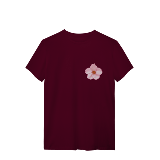 Nome do produto Camiseta Premium Frente e Verso - Flor e Árvore de Cerejeira