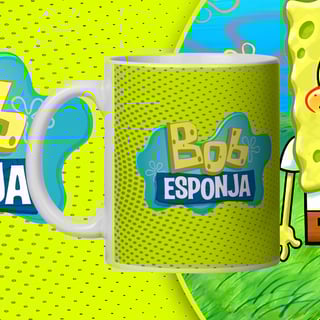 Nome do produto Caneca Bob esponja calça quadrada