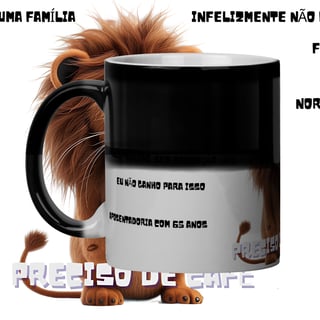 Nome do produto Caneca mágica Leão depressão no trabalho
