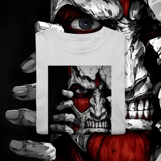 Nome do produto Camisa T-Shit classic Attack on Titan Rosto 