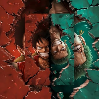 Nome do produto Poster Retrato One piece duas faces 