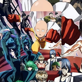 Nome do produto Poster Retrato One punch man.