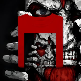 Nome do produto Camisa T-Shit classic Attack on Titan Rosto 