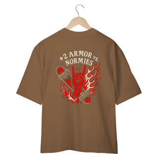 Nome do produto +2 vs Normies - Camiseta Oversized