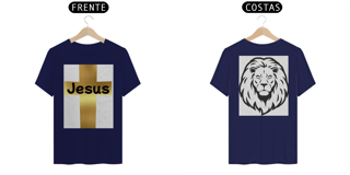 Nome do produto Camisa Masc. Classic - Jesus e Leão