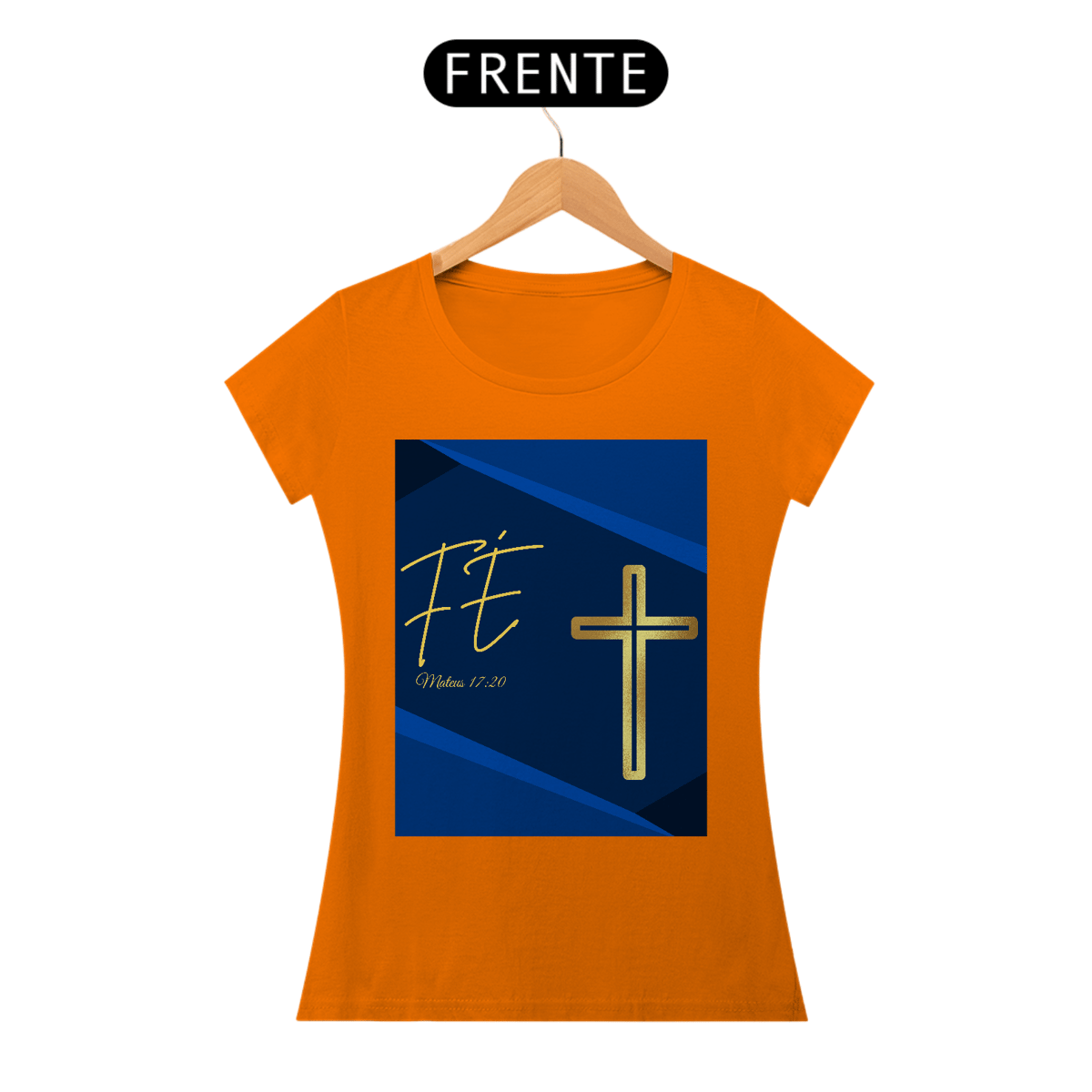 Nome do produto: Camisa Fem. Quality - Fé