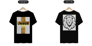 Nome do produto Camisa Masc. Classic - Jesus e Leão