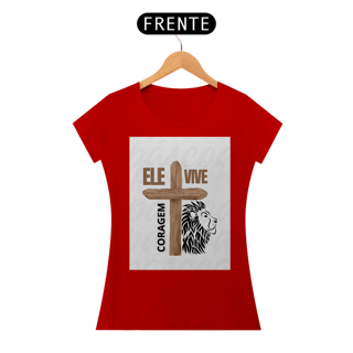 Nome do produto Camiseta Fem. Baby Classic - Ele Vive