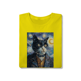 Nome do produto Camiseta Autorretrato Gato Gogh