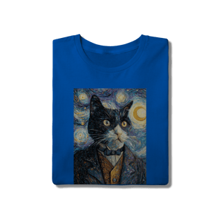 Nome do produto Camiseta Autorretrato Gato Gogh