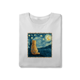 Nome do produto Camiseta Gato Estrelado