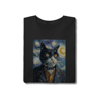 Nome do produto Camiseta Autorretrato Gato Gogh
