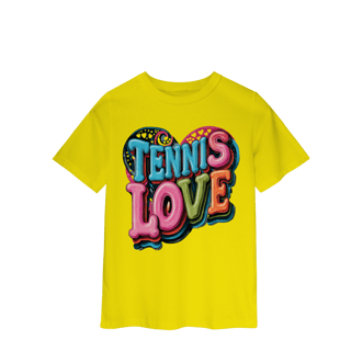 Nome do produto Camiseta Infantil Feminina Classic Infantil Body Bebê Tennis Love
