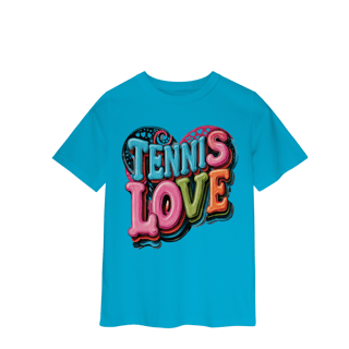 Nome do produto Camiseta Infantil Feminina Classic Infantil Body Bebê Tennis Love