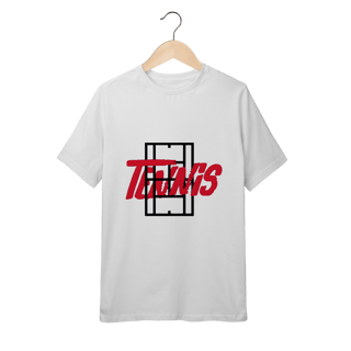 Nome do produto Camiseta Infantil Quality Tênis com Estampa Quadra e Tipografia – Algodão Premium