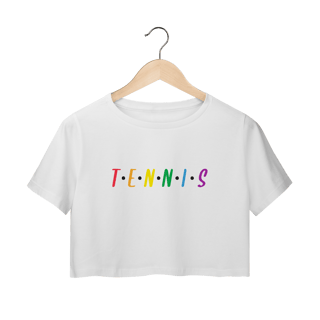 Nome do produto Cropped Tênis Friends | Algodão Premium e Estilo Nostálgico