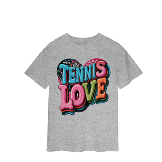 Nome do produto Camiseta Infantil Feminina Classic Infantil Body Bebê Tennis Love