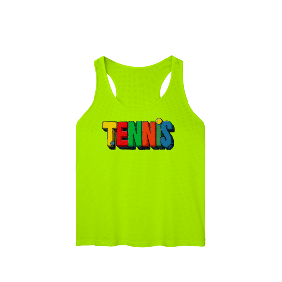 Regata Feminina Sport UV com Estampa TENNIS Colorida – Conforto, Proteção e Estilo