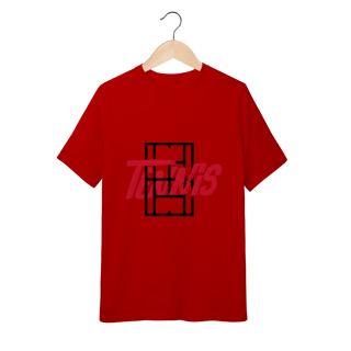 Nome do produto Camiseta Infantil Quality Tênis com Estampa Quadra e Tipografia – Algodão Premium