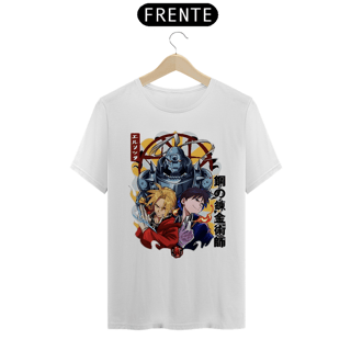 Nome do produto Camiseta Fullmetal Alchemist Alphonse, Edward e Roy Mustang