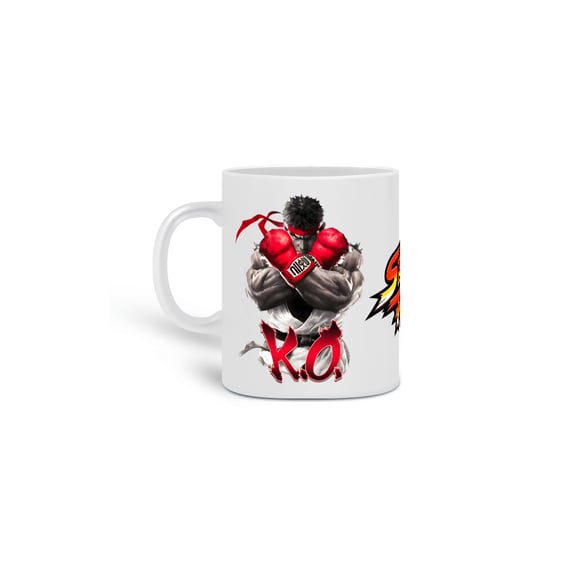 Caneca Street Fighter Ryu and Ken
