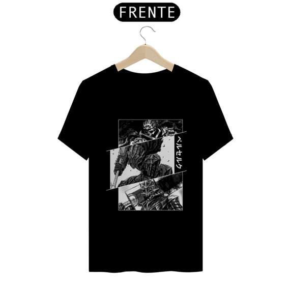 Camiseta Berserk Guts e Skull Knight