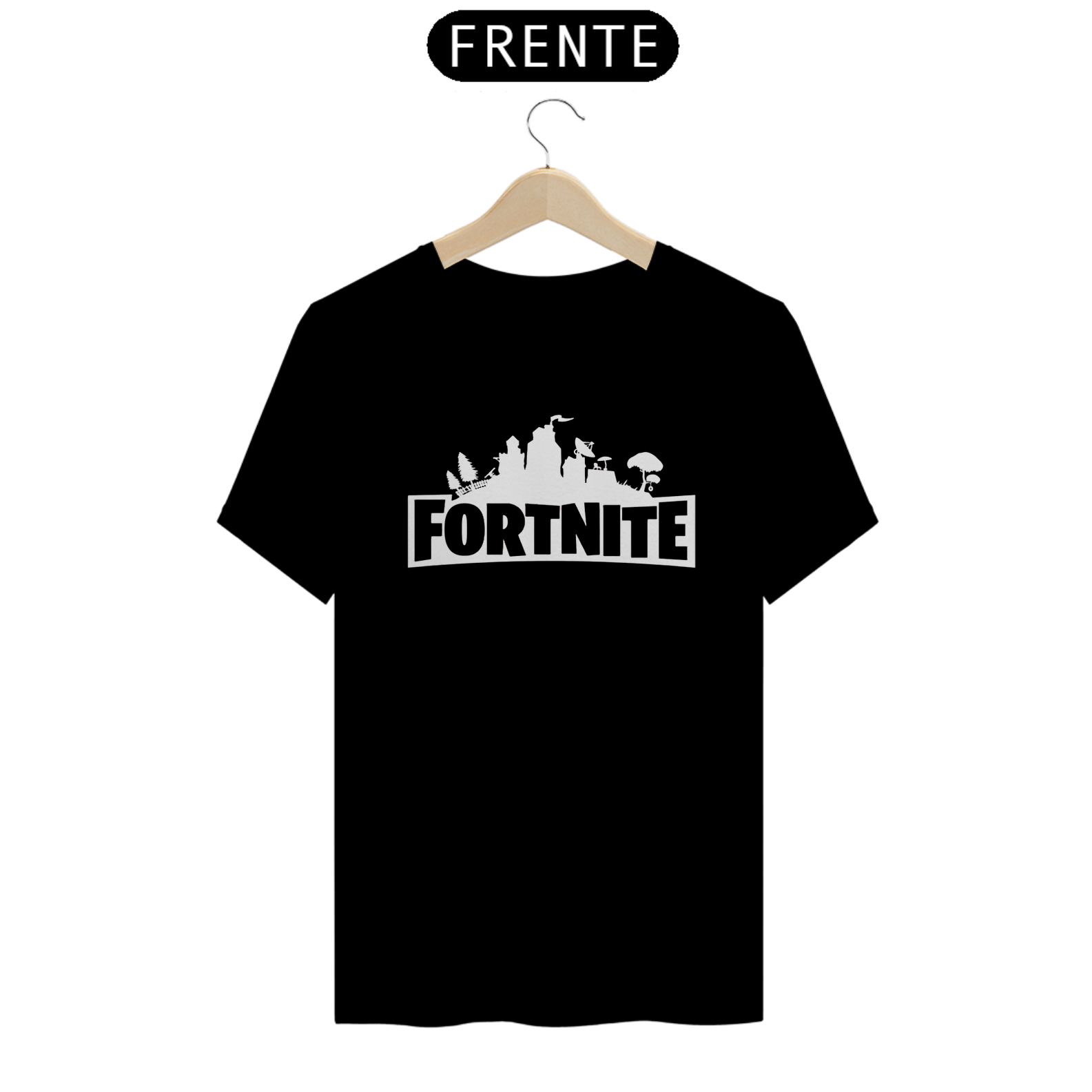Camiseta Fortnite Logo Branca