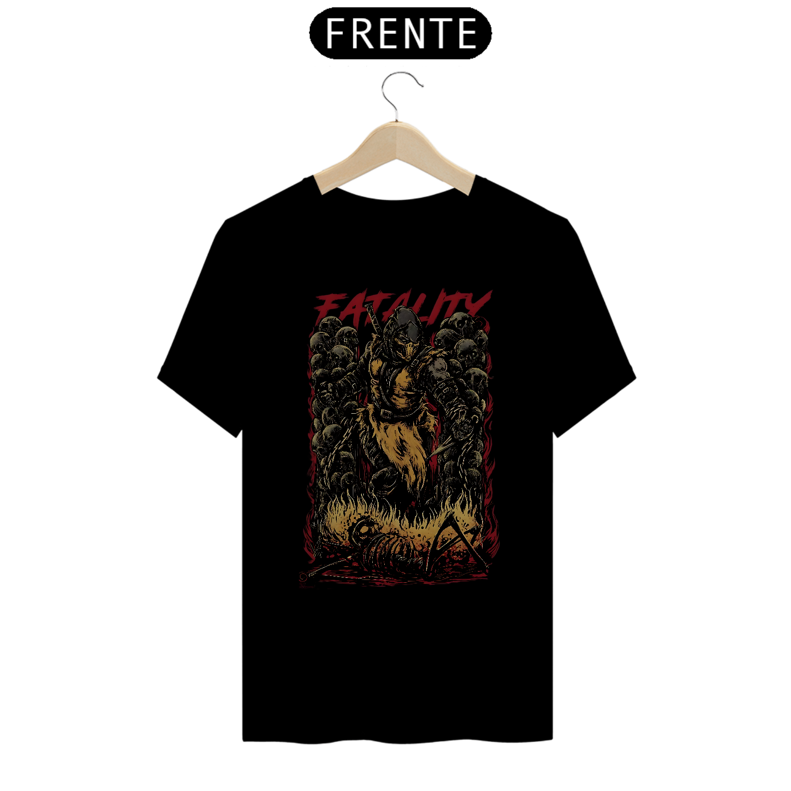 Camiseta Mortal Kombat Scorpion Fatality