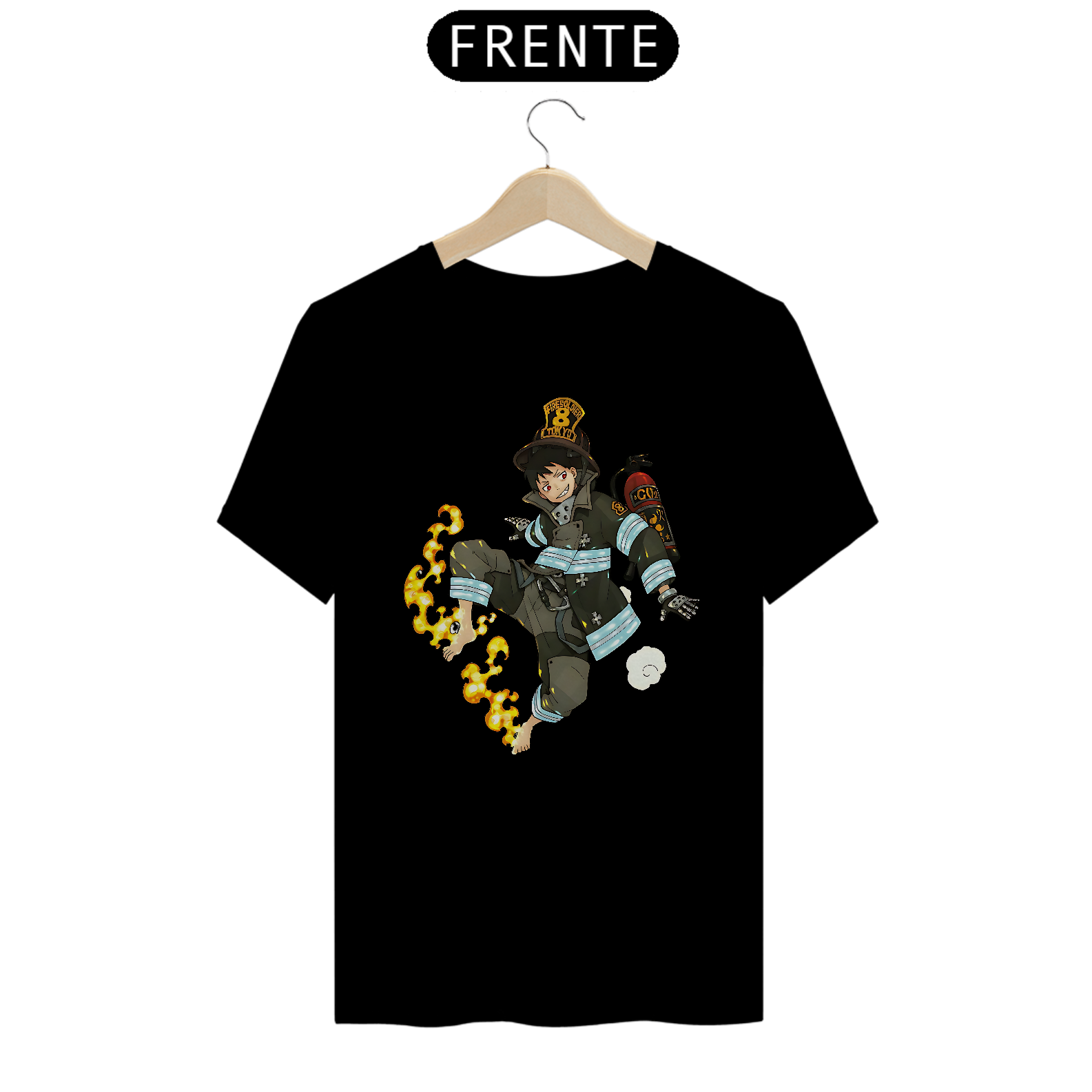 Camiseta Fire Force Shinra Jump Fire