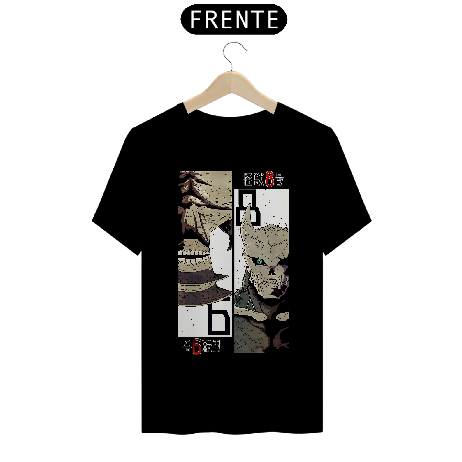 Camiseta Kaiju No 8 - No 9 vs No 8