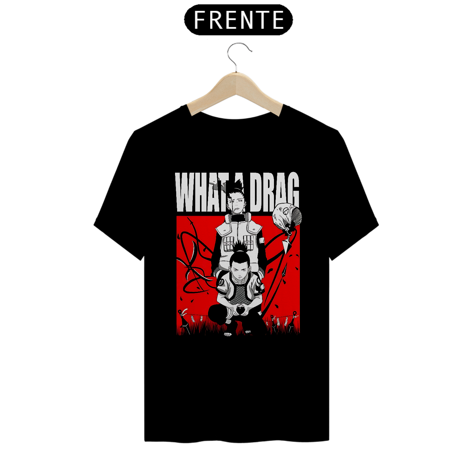 Camiseta Naruto Shikamaru What a Drag