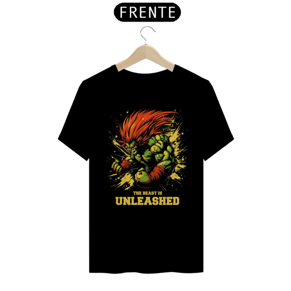 Camiseta Street Fighter Blanka a Besta está Solta!