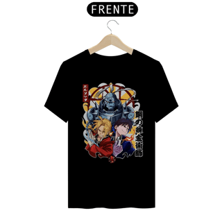 Camiseta Fullmetal Alchemist Alphonse, Edward e Roy Mustang