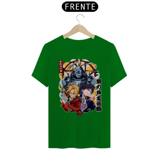 Nome do produto Camiseta Fullmetal Alchemist Alphonse, Edward e Roy Mustang